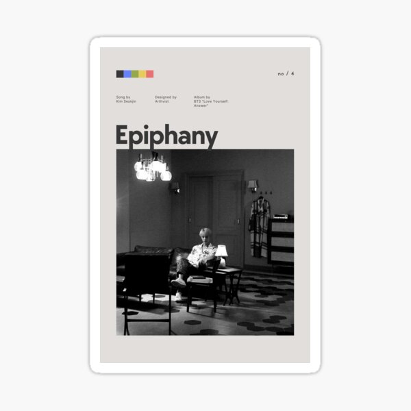 Epiphany BTS Poster Lyrics Song Lyrics Print Printable 