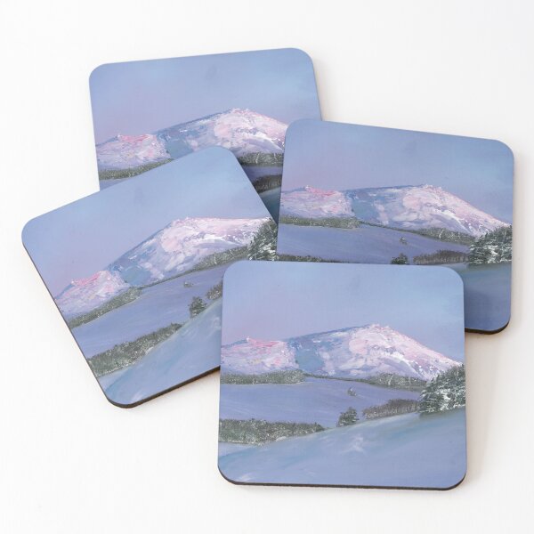 Item preview, Snowy Mountain view from The Glenlivet Distillery of Ben Rinnes in Speyside, Scotland designed and sold by BackToLove.