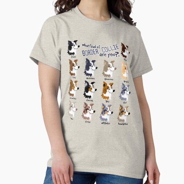 Border Collie colors Classic T-Shirt