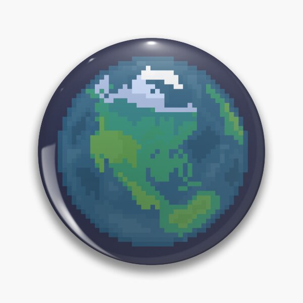 Item preview, Pixel Planet Earth designed and sold by karolinadoesart.