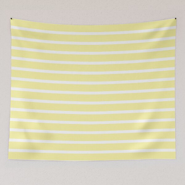 Item preview, Light Yellow And White Horizontal Stripes designed and sold by burbankdesigns.