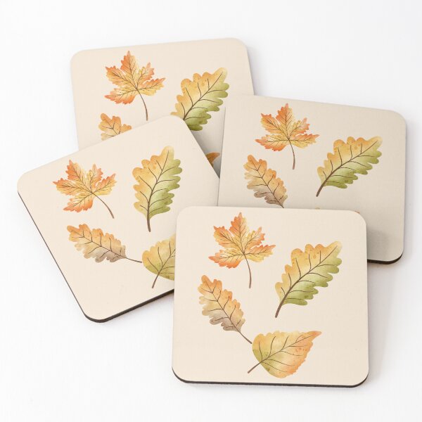 Item preview, minimal leaf | Simple Watercolor Fall leaves designed and sold by Jennykies.