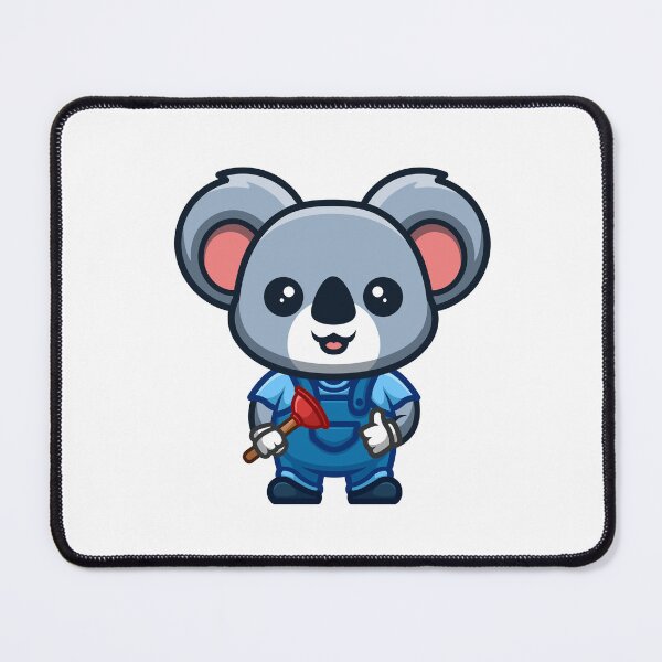 Item preview, Koala Plumber Cute Cartoon designed and sold by GumregaStudio.