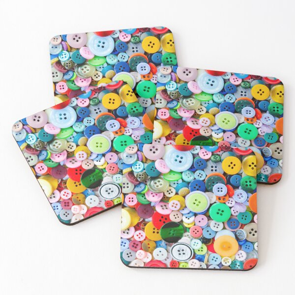 Item preview, colorful buttons as a texture designed and sold by Nicole Bleck.