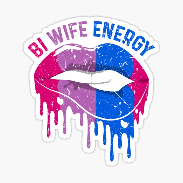 Bi Wife Energy Lgbtq Bisexual Pride Flag Parade Sticker For Sale By Cameronryan Redbubble 4944