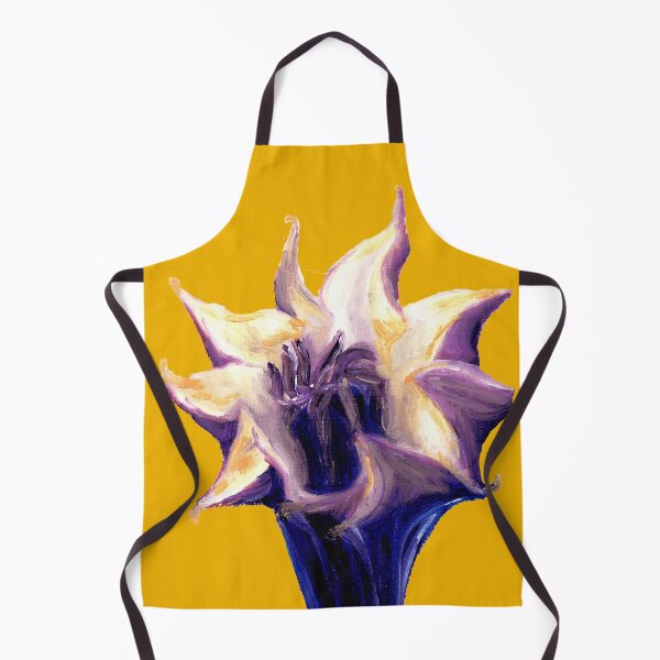 Item preview, Oil painting of jimson weed/floripondium purple poisonous plant designed and sold by LauraJacome.