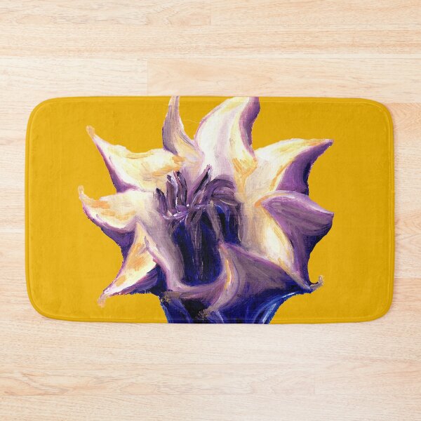 Item preview, Oil painting of jimson weed/floripondium purple poisonous plant designed and sold by LauraJacome.