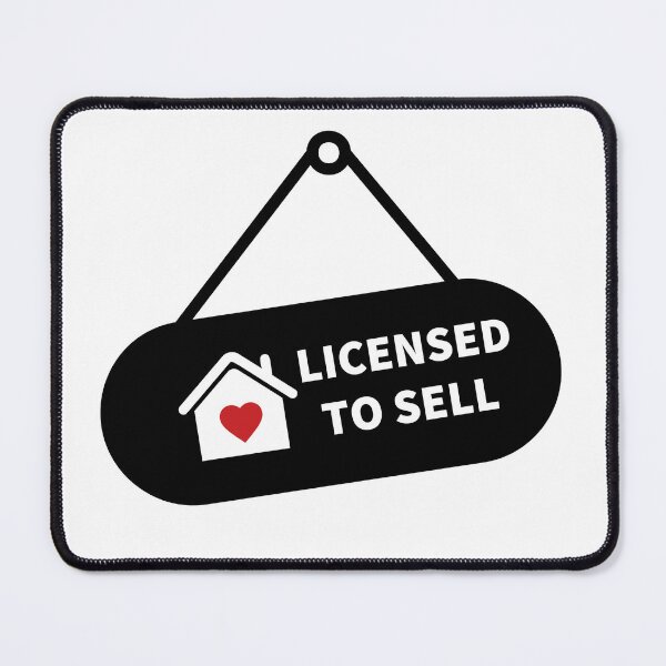 Item preview, Licensed To Sell BLACK/ONYX Real Estate Agent Realtor housing market house home designed and sold by to-esu.