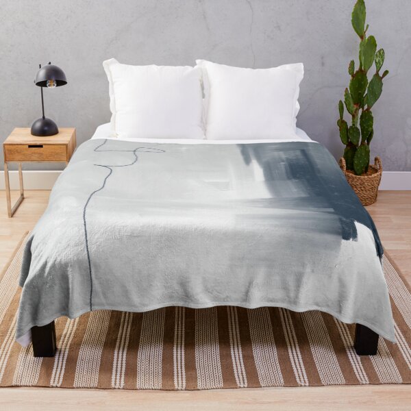 Item preview, Abstracto en Azul y Gris Beige 1 designed and sold by ArticraftShop.