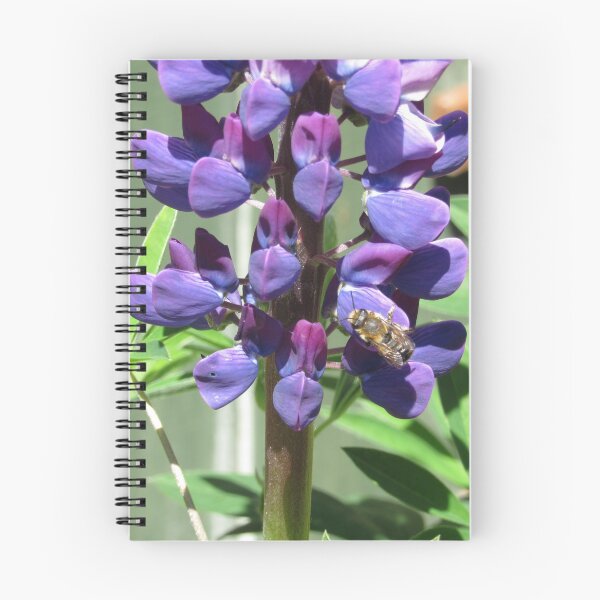 Item preview, Honeybee On Lupine Plant designed and sold by WildandDivine.