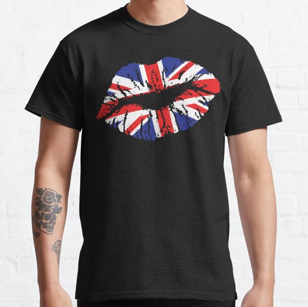Great Britian Heart Love Flag British Pride Union Jack Mens T-shirt