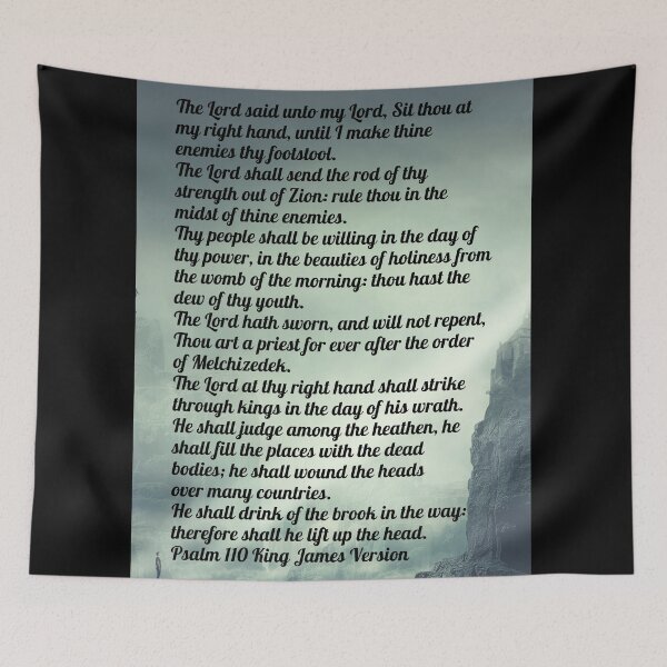 Item preview, Psalm Chapter 110 King James Version designed and sold by Caregiverology.
