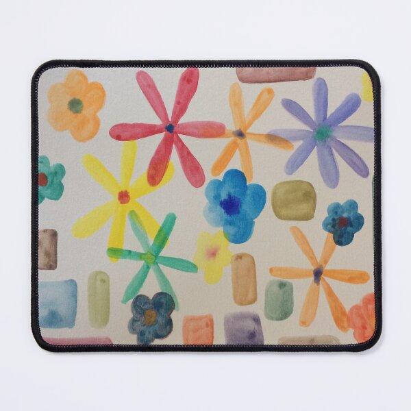Item preview, Colorful Geometric Watercolor Flowers designed and sold by WildernessStore.