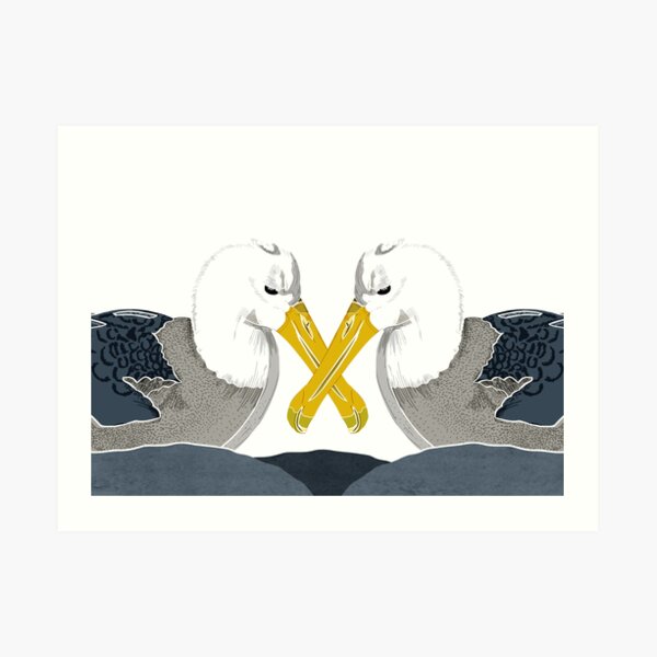 Albatross in Love Art Print
