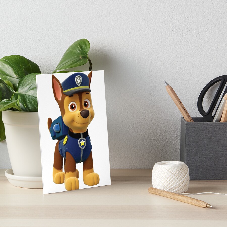 "Chase Paw Patrol" Art Board Print for Sale by docubazar7 Redbubble