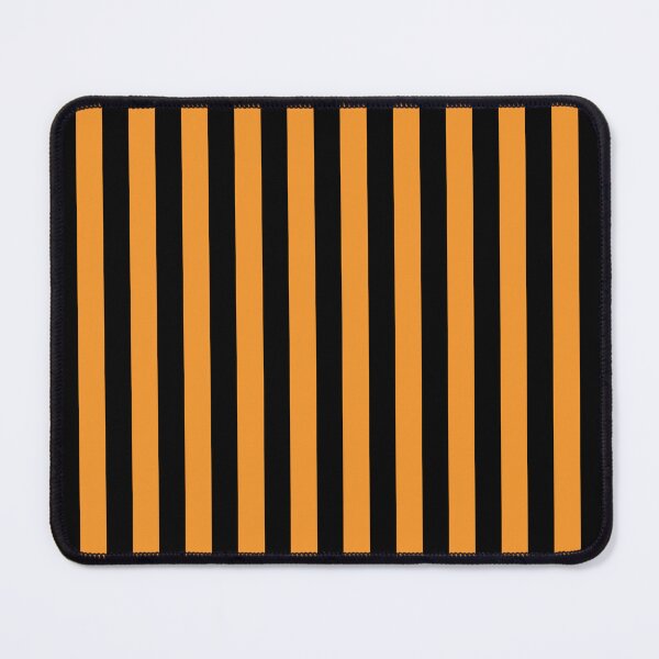 Item preview, Small ORANGE and BLACK Vertical STRIPES designed and sold by RachelMacht.