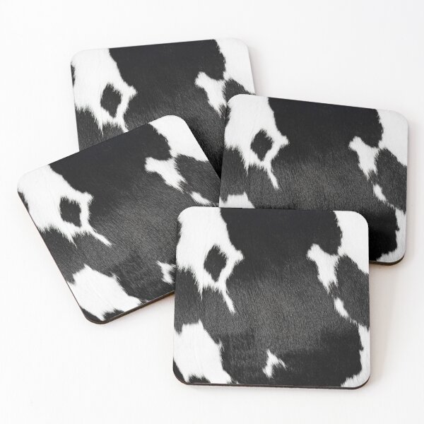 Item preview, Cow skin in black designed and sold by Nicole Bleck.