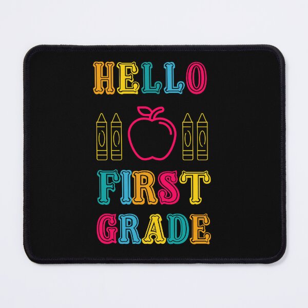 Item preview, Back to School Hello First grade | Back to School Hello First Grade | Hello 1st Grade |  goodbye kindergarten   | Back to School First grade teacher | first day of school first grade teacher designed and sold by Saffire6.
