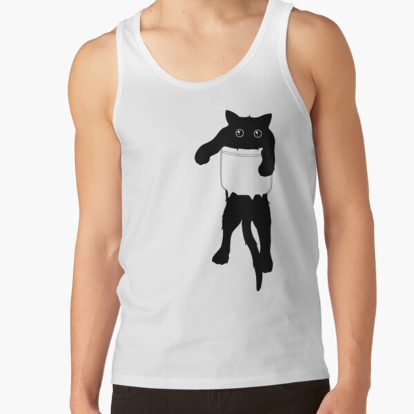 Item preview, Hang loose black cat pocket art designed and sold by masatomio.