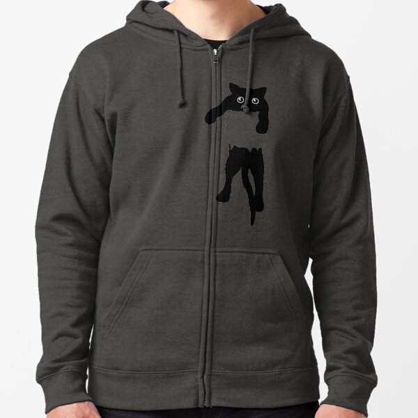 Item preview, Hang loose black cat pocket art designed and sold by masatomio.