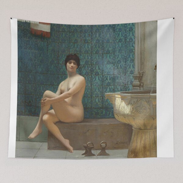 Item preview, Jean-Leon Gerome -Baigneuse À La Piscine De Brousse -Bather At The Bush Pool , Turkish Woman In The Bath designed and sold by TeeARTHY.