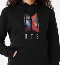 BTS nebula new logo Lightweight Hoodie