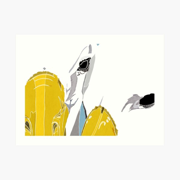 Reunited Albatross in Love Art Print