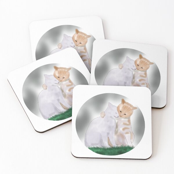Item preview, Couple of cats hugging designed and sold by altairaleon.
