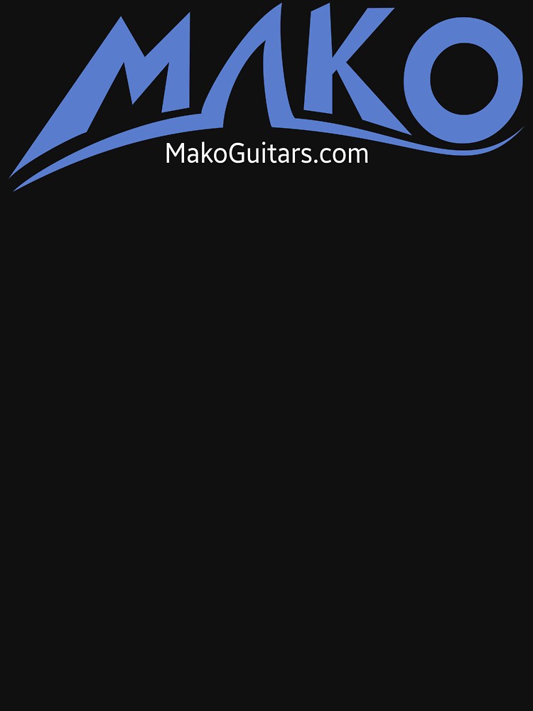 Thumbnail 7 of 7, Classic T-Shirt, Mako guitars modern logo for vintage guitar fans (03) designed and sold by Regal-Music.
