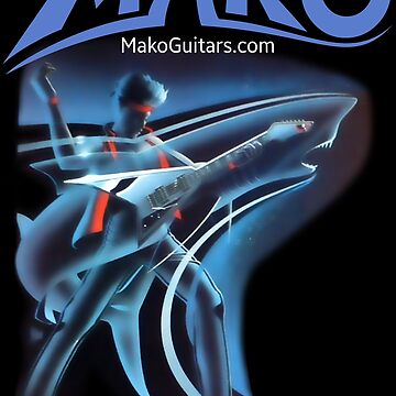 Artwork thumbnail, Mako guitars modern logo with a shark promo for vintage guitar fans (04) by Regal-Music
