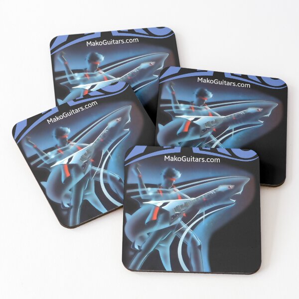 Item preview, Mako guitars modern logo with a shark promo for vintage guitar fans (04) designed and sold by Regal-Music.