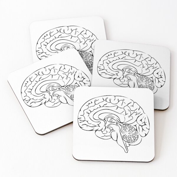 Item preview, Brain Line Art - Minimalist designed and sold by Zcared.
