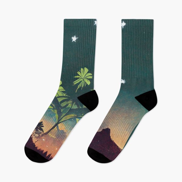 Item preview, Tree and mountain under the stars designed and sold by etherElric.