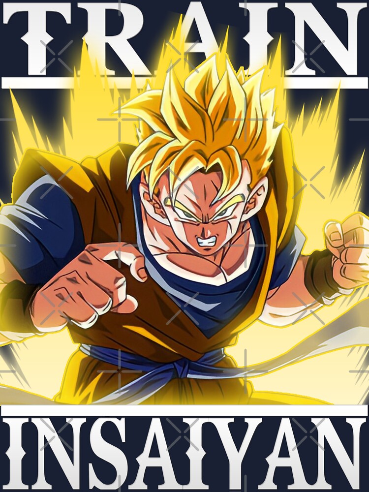 Train Insaiyan Super Saiyan 2 Goku DB/DBZ/DBGT/DBS  Sticker for Sale by  Wicked Designs