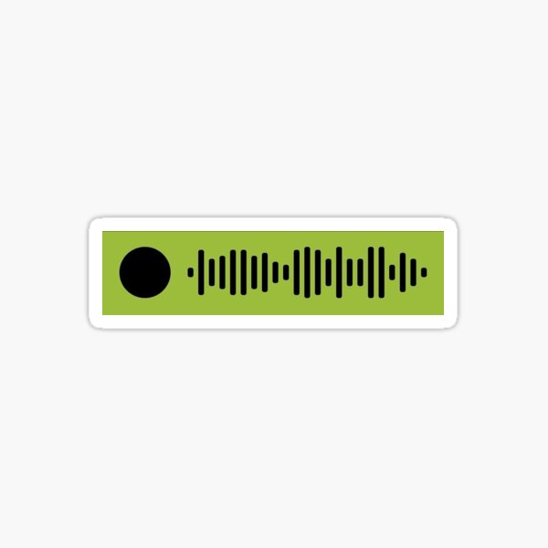 weezer island in the sun spotify scan code Sticker