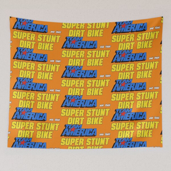 Item preview, Team America Super Stunt Dirt Bike designed and sold by TeeArcade84.