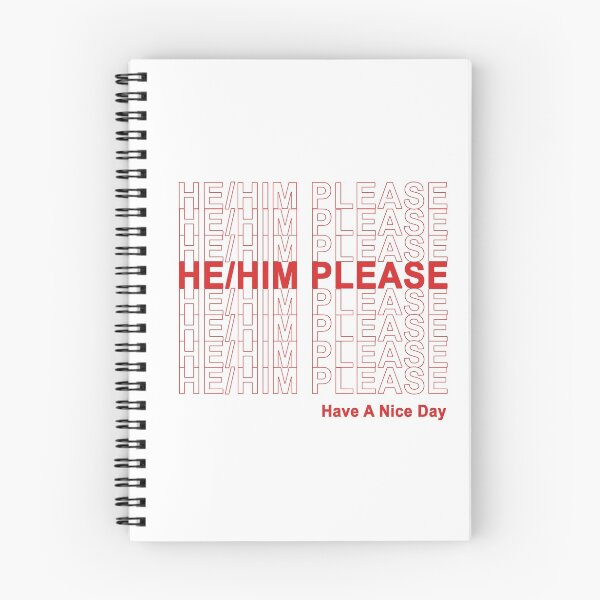 Item preview, He/Him Please, Have A Nice Day! designed and sold by transprince.
