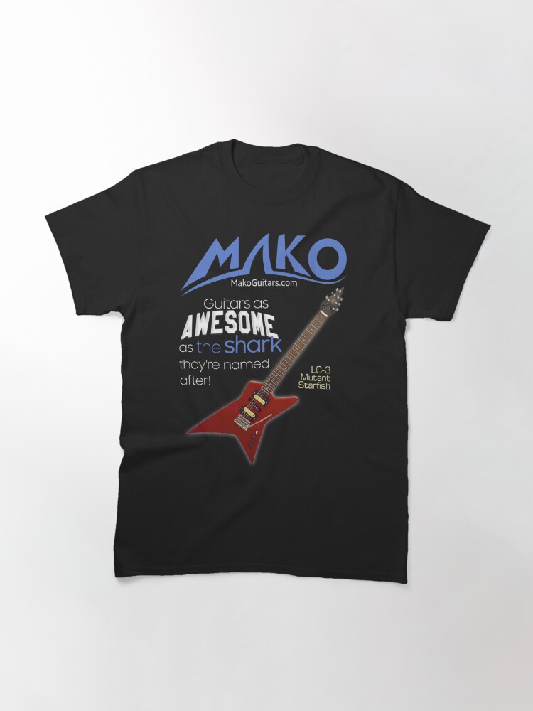 Classic T-Shirt, Mako guitars Awesome as Shark LC3 Mutant Starfish (05) designed and sold by Regal-Music