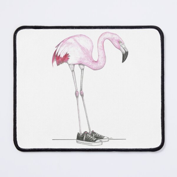 Item preview, Flamingo in No-tie Low Tops designed and sold by JimsBirds.