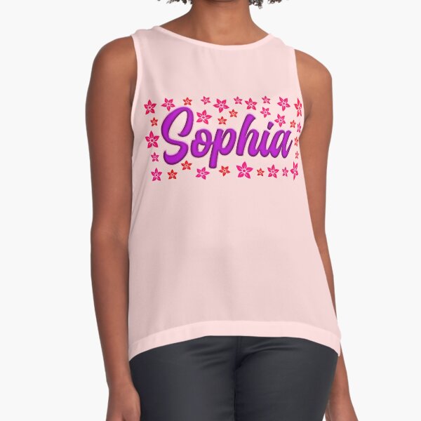 Sofia girls name pink watercolor type design Tank Top for Sale by  ComicKitsch