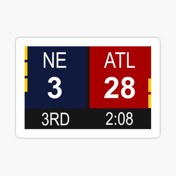 28-3 - New England Patriots - Sticker