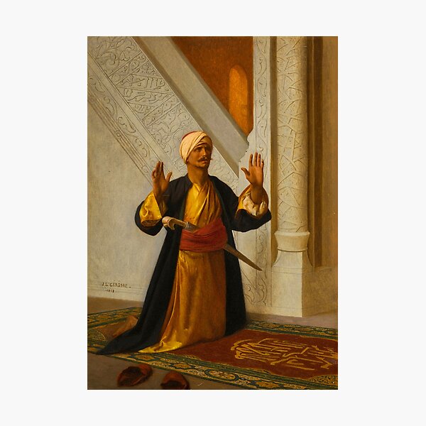 Aperçu de l'œuvre Jean-Léon Gérôme -En prière créée et vendue par TeeARTHY.