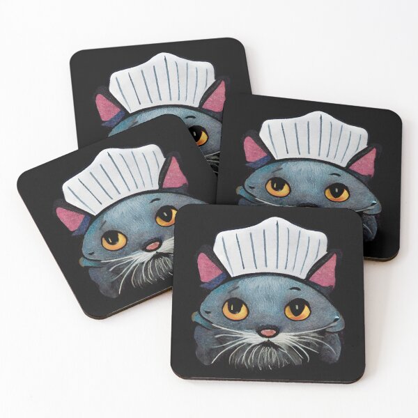 Item preview, Cat Making Biscuits Chef Kitty Baker designed and sold by MythicPrompts.