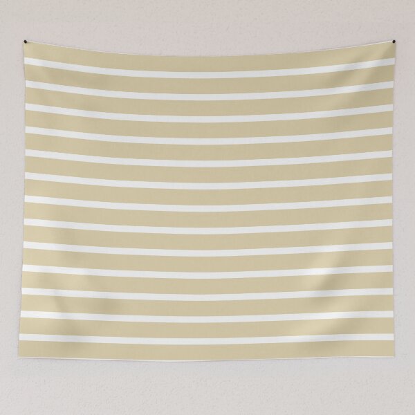 Item preview, Desert Sand Brown And White Horizontal Stripes designed and sold by burbankdesigns.
