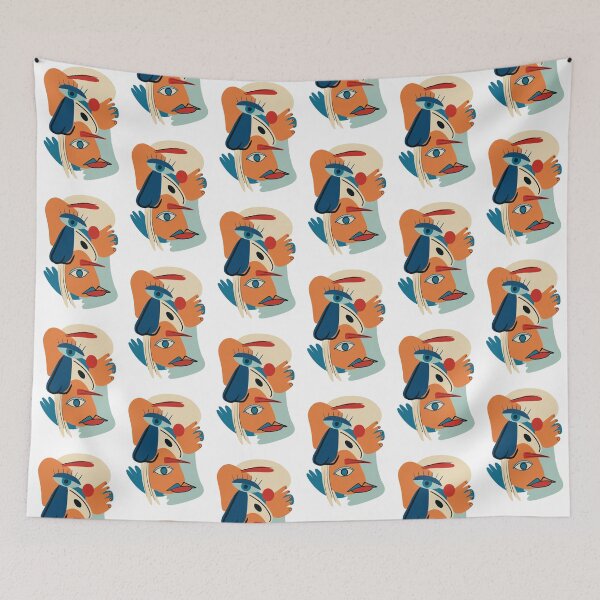 Item preview, Abstract Cubist Face designed and sold by kbracey-meraki.