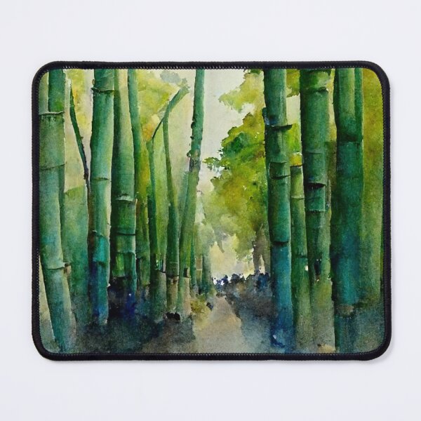 Item preview, A forest of bamboo watercolor designed and sold by etherElric.