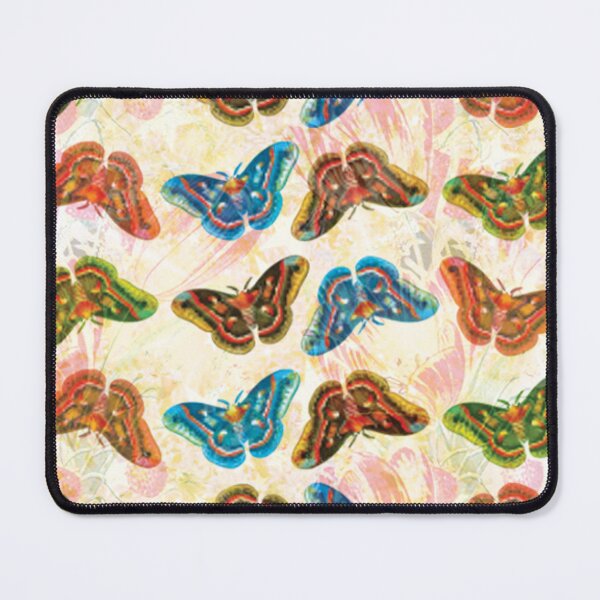 Item preview, Fantasy Colorful Butterflies On Shine Transparent Rosebuds Background designed and sold by BeInTouch.