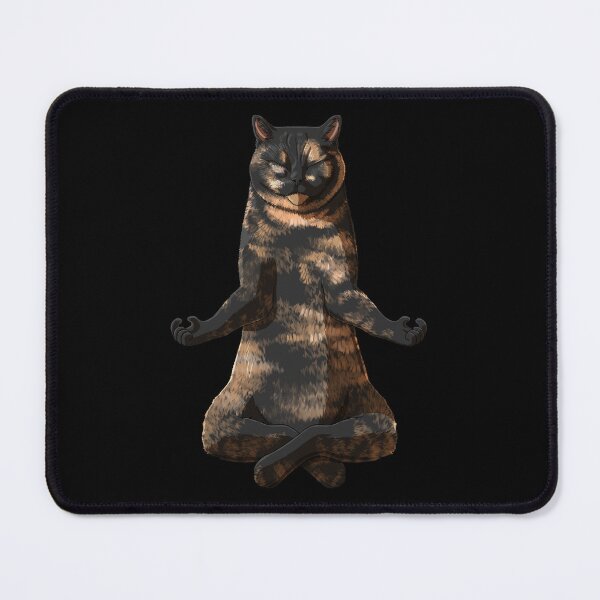 Item preview, Funny Yoga Tortoiseshell Shorthair Cat designed and sold by alwe-designs.