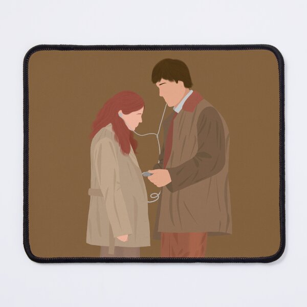 Item preview, Office Jim and Pam Listening Music Song Headphones Fan Art designed and sold by senaeksi.