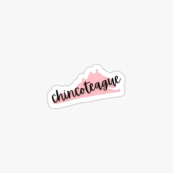 Item preview, Small Pink Cursive Chincoteague Virginia  designed and sold by Cyn2460.